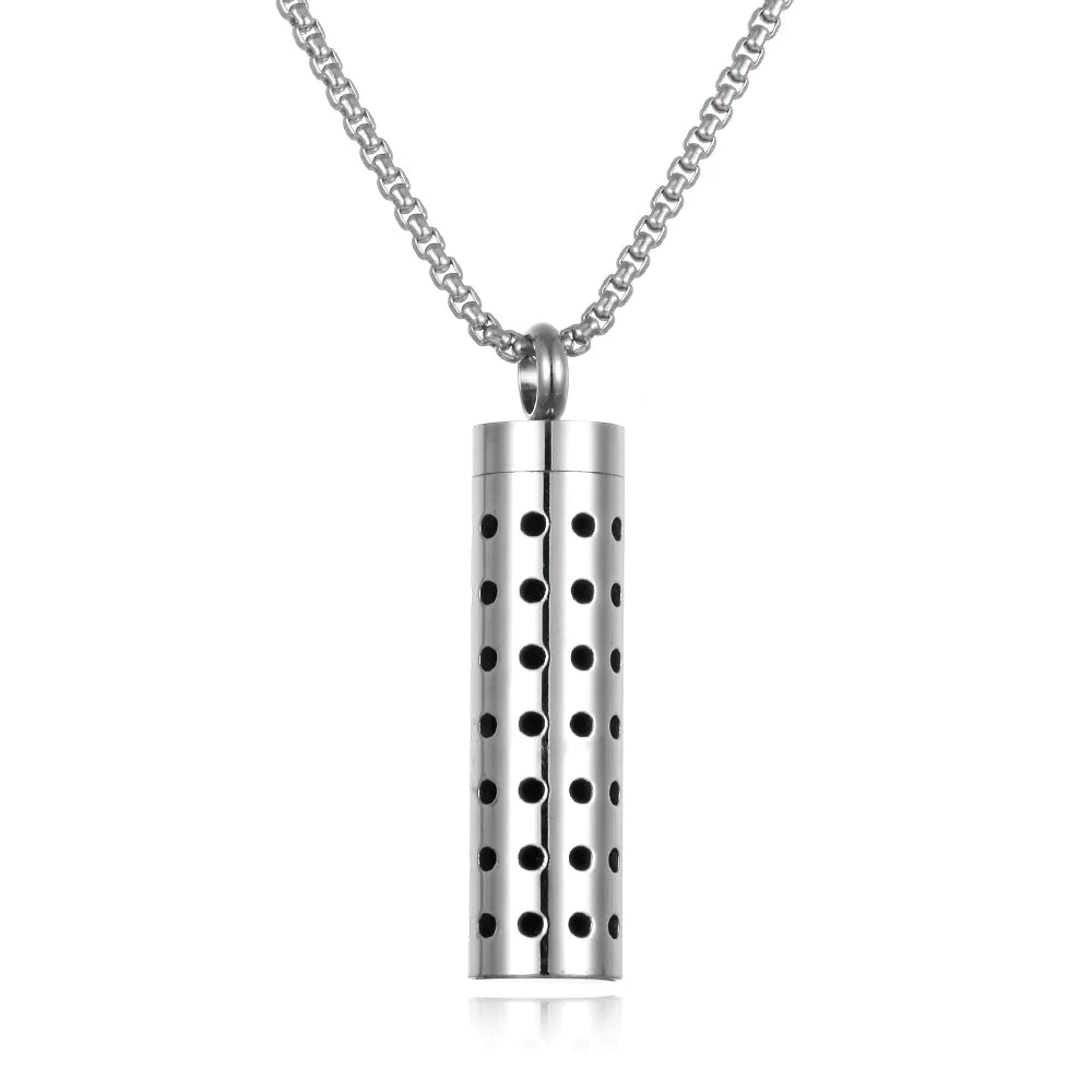 Aromatherapy Pendant Perfume Bottle Essential Oil Necklace Divine Serene Scents