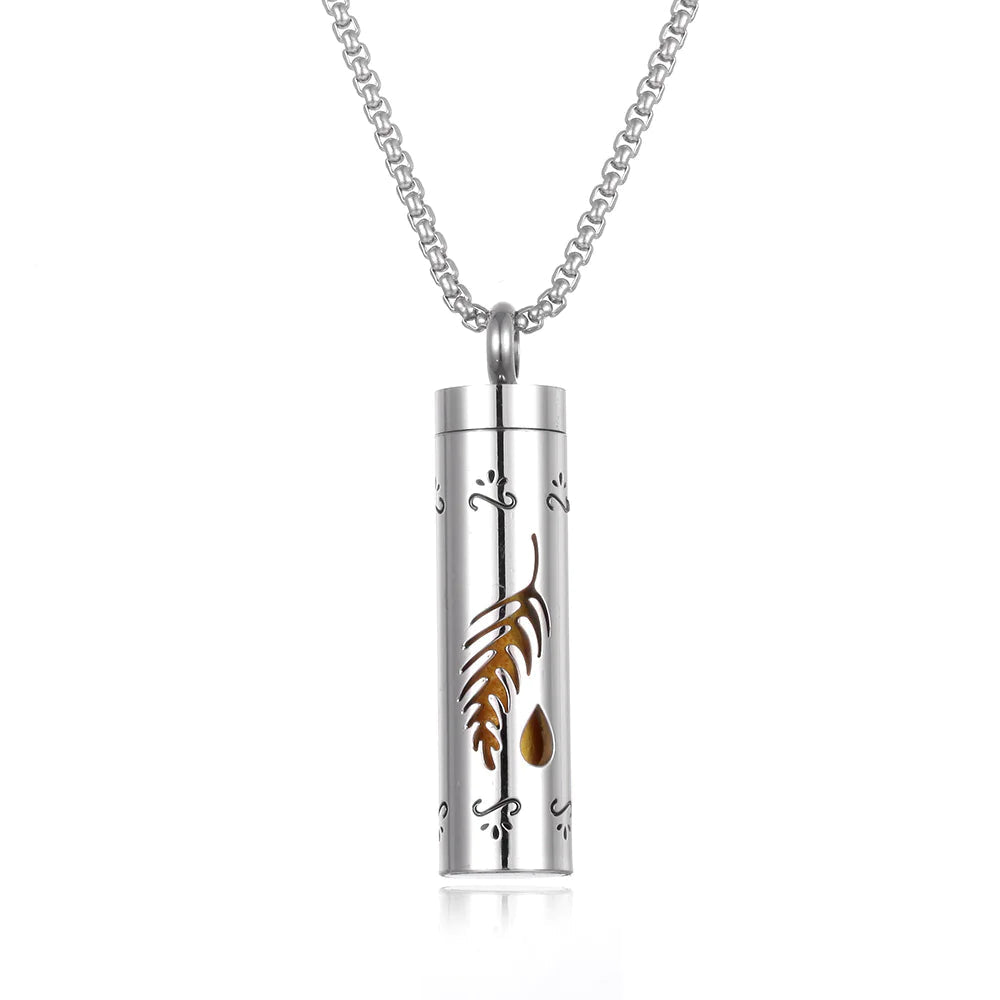 Aromatherapy Pendant Perfume Bottle Essential Oil Necklace Divine Serene Scents