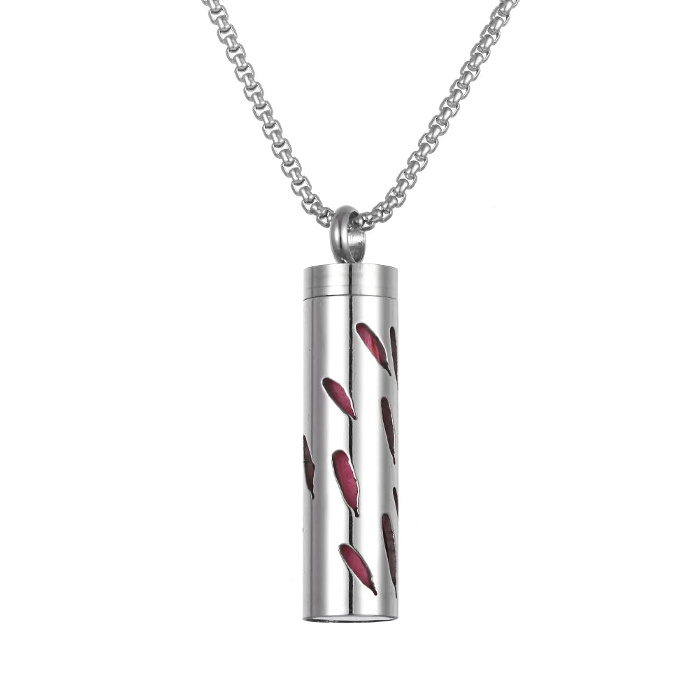 Aromatherapy Pendant Perfume Bottle Essential Oil Necklace Divine Serene Scents