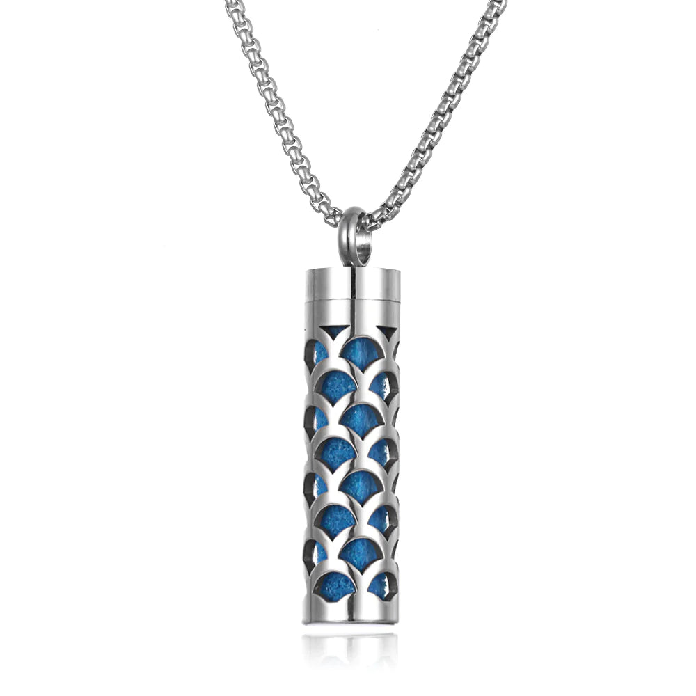 Aromatherapy Pendant Perfume Bottle Essential Oil Necklace Divine Serene Scents