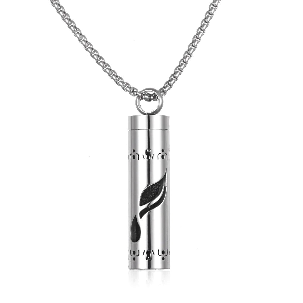 Aromatherapy Pendant Perfume Bottle Essential Oil Necklace Divine Serene Scents